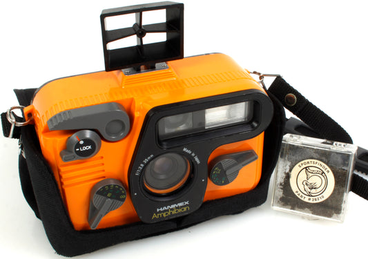 Hanimex Amphibian Underwater 35mm Film Camera W/ Case, Sports Finder