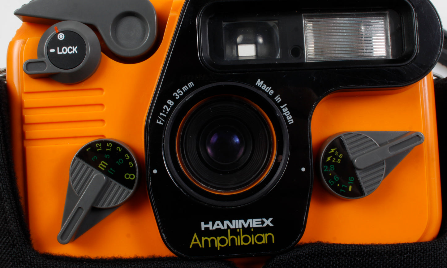 Hanimex Amphibian Underwater 35mm Film Camera W/ Case, Sports Finder