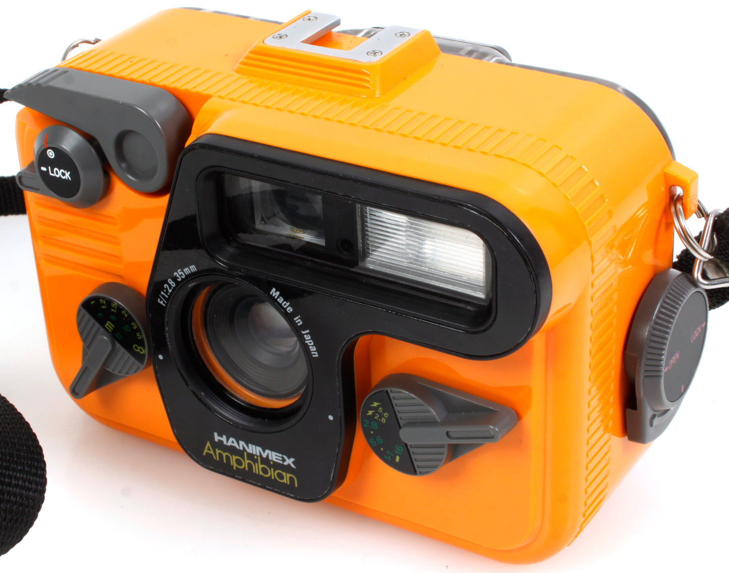 Hanimex Amphibian Underwater 35mm Film Camera W/ Case, Sports Finder