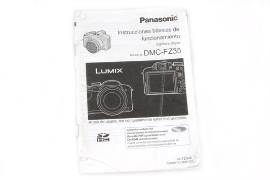 Panasonic Lumix DMC-FZ35 Camera Manual
