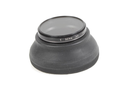 HCE 49mm UV Haze Filter and Rubber Lens Hood