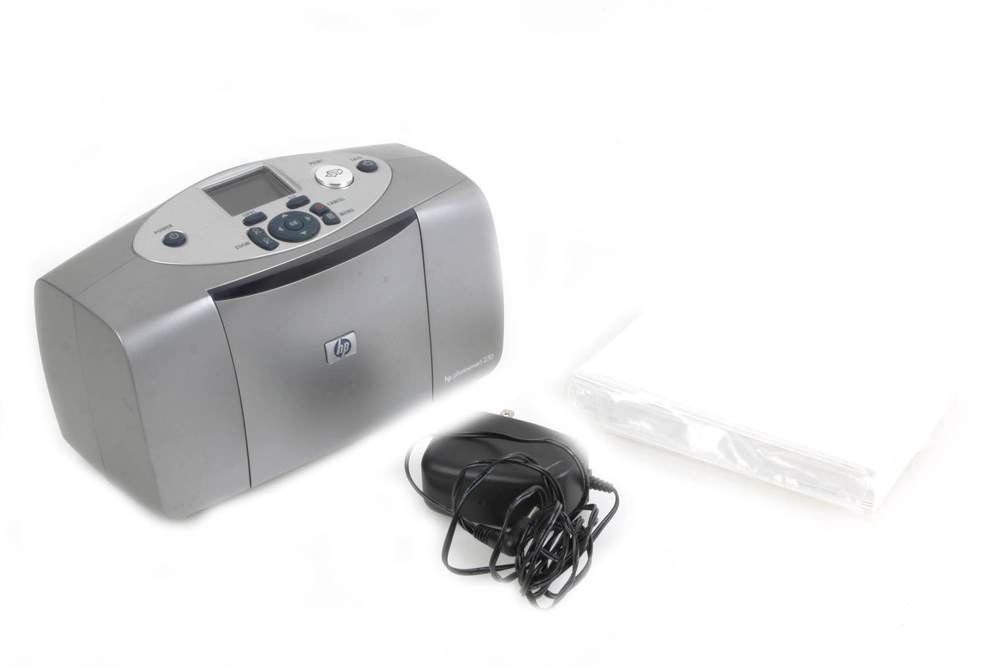 HP Photosmart 230 Desktop Photo Printer W/ Paper