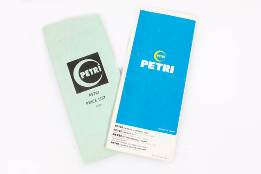 Petri Camera Price and Accessory List 1973