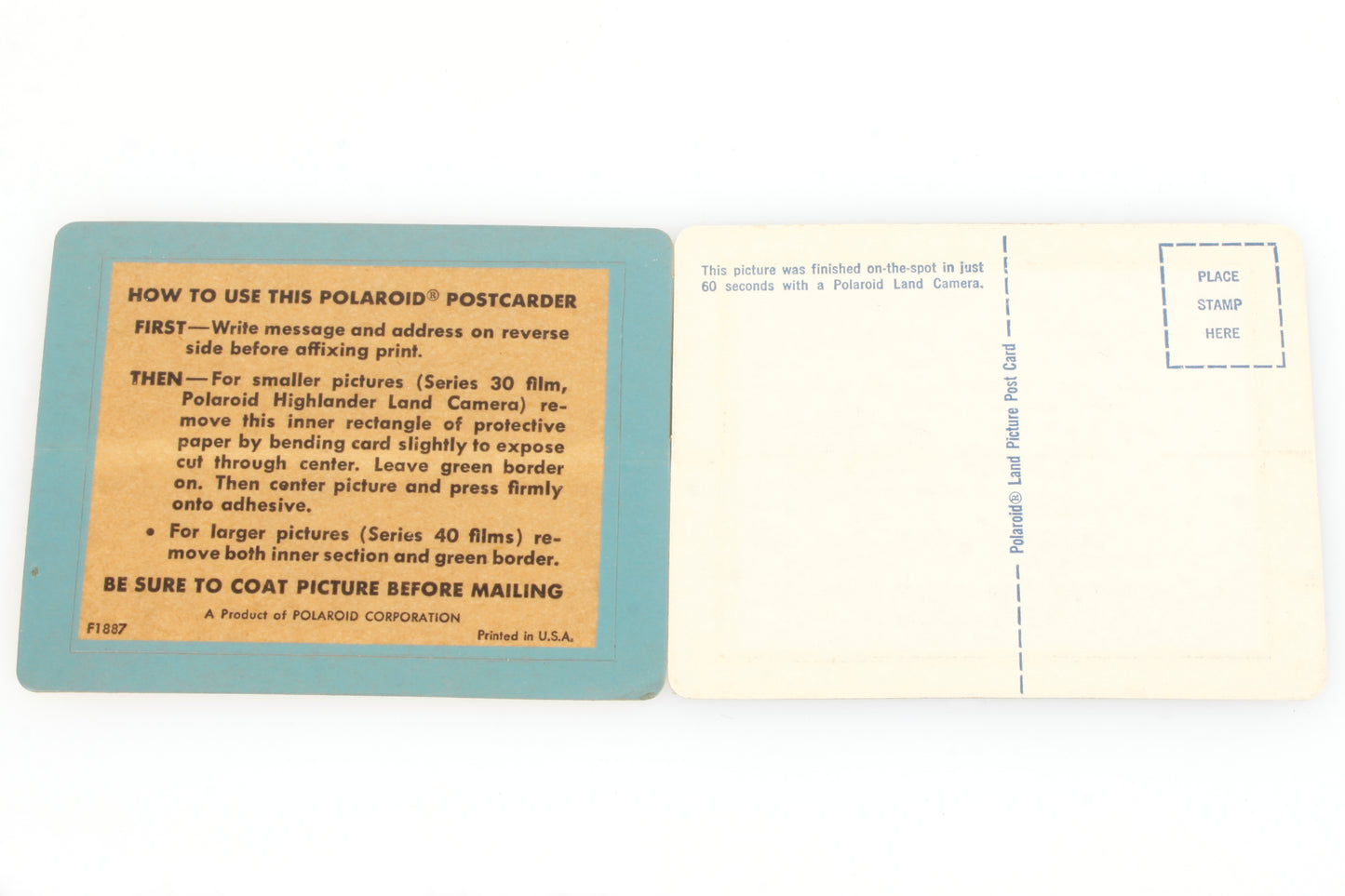 Polaroid Postcard Backs - Make Your Own Photo Postcard