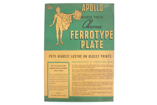 Vintage Apollo Chrome Ferrotype Plate 10x14