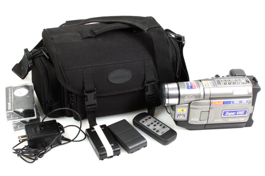 JVC Camcorder w Accessories in Case - Prop or Parts