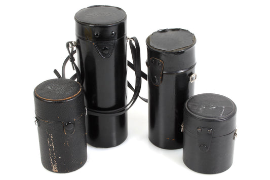Camera Lens Cases Set of 4 (Hard) Different Sizes