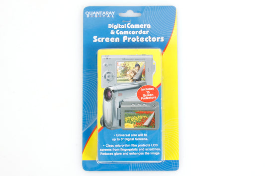 Quantaray Digital Camera & Camcorder Screen Protectors Pack of 15 - Fits 5 Inch Universal