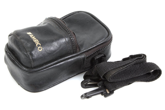 Vintage Ambico Point & Shoot Leather Case w/ Shoulder Strap