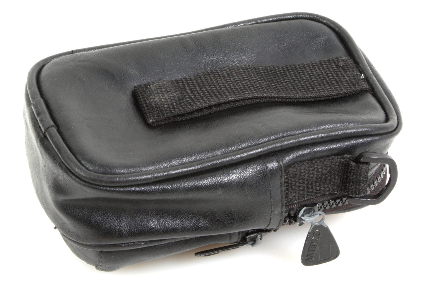 Vintage Ambico Point & Shoot Leather Case w/ Shoulder Strap