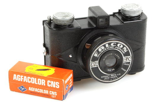 Falcon Minicam Junior Art Deco Bakelite Camera w/ Film