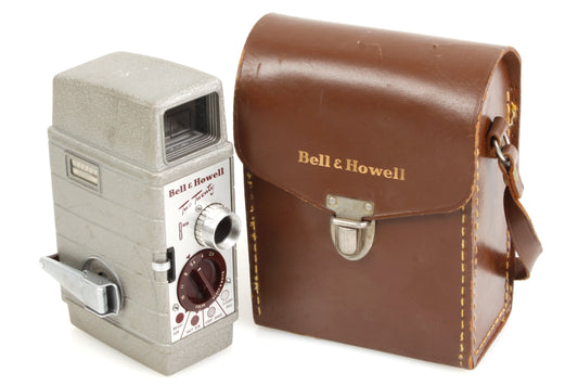 Bell & Howell Two Twenty 8mm Deco Movie 1940s Camera + Case