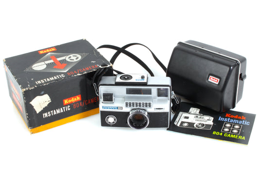 Kodak 126 Camera 804 w/ Box/Manual/Case/Strap - Prop/Display