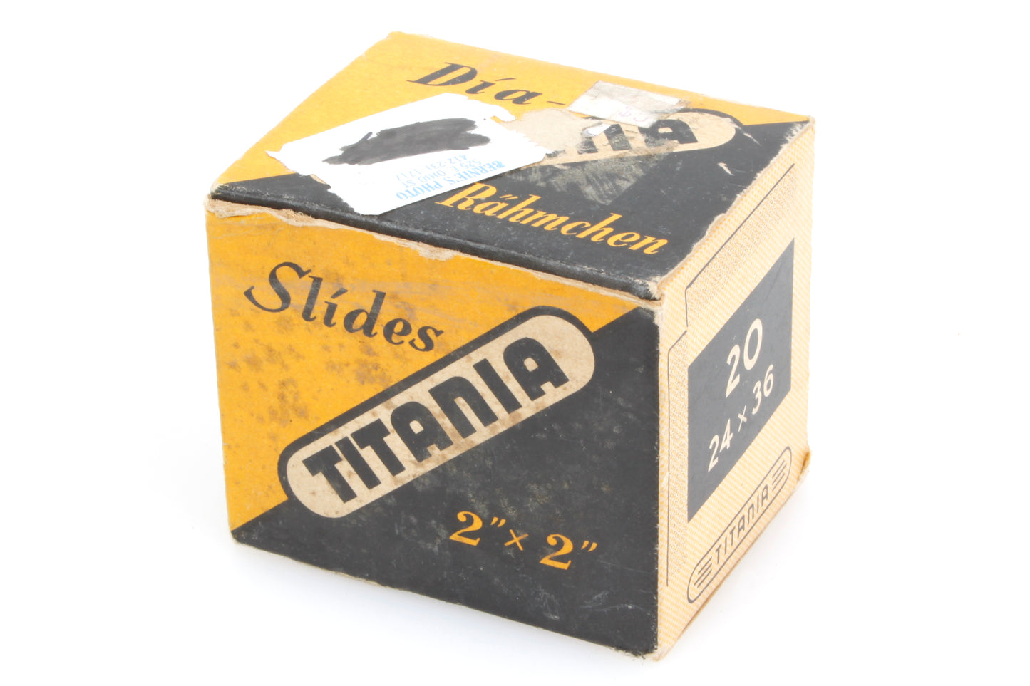 35mm Slide Mounts Box of 20 w/ Glass