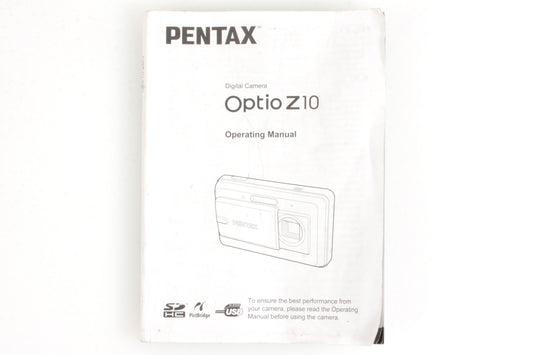 Pentax Optio Z10 Manual 207 Pages