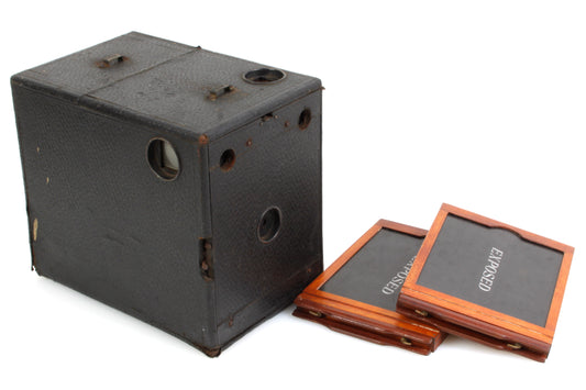 Vintage 4x5 Box Camera w/ 2 Film Holders