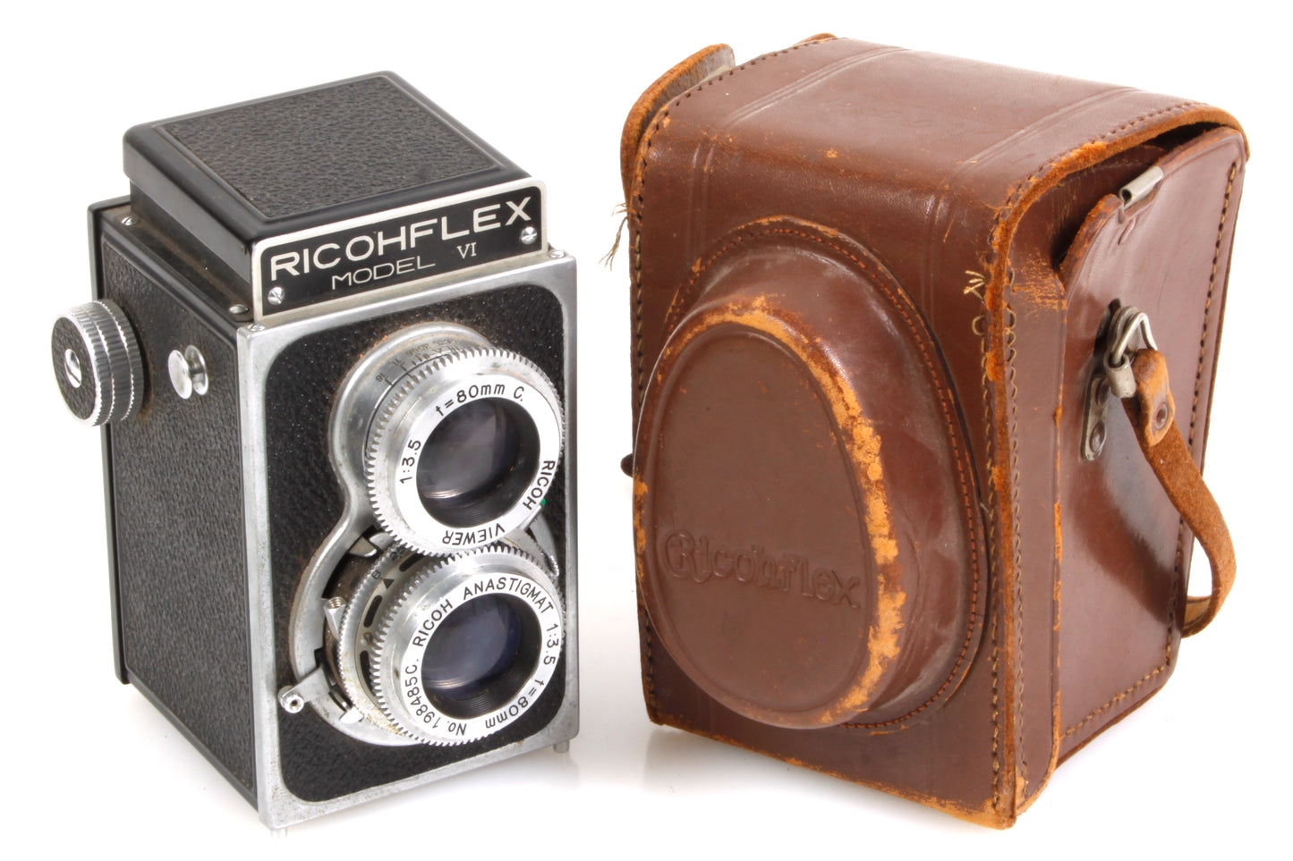 Ricohflex VI Twin Lens 120 Film - for Parts - w/ Case