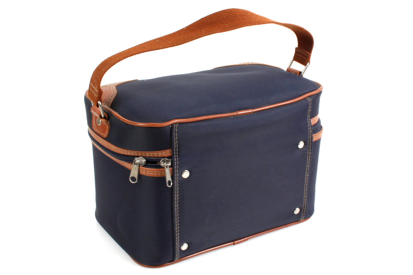 Vintage Camera Bag Semi Hard Jaguar Blue/Brown