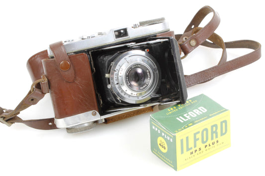 Balda Rigona Folding 35mm Camera with Rigonar 50mm F/3.5 Lens WORKS w/Film