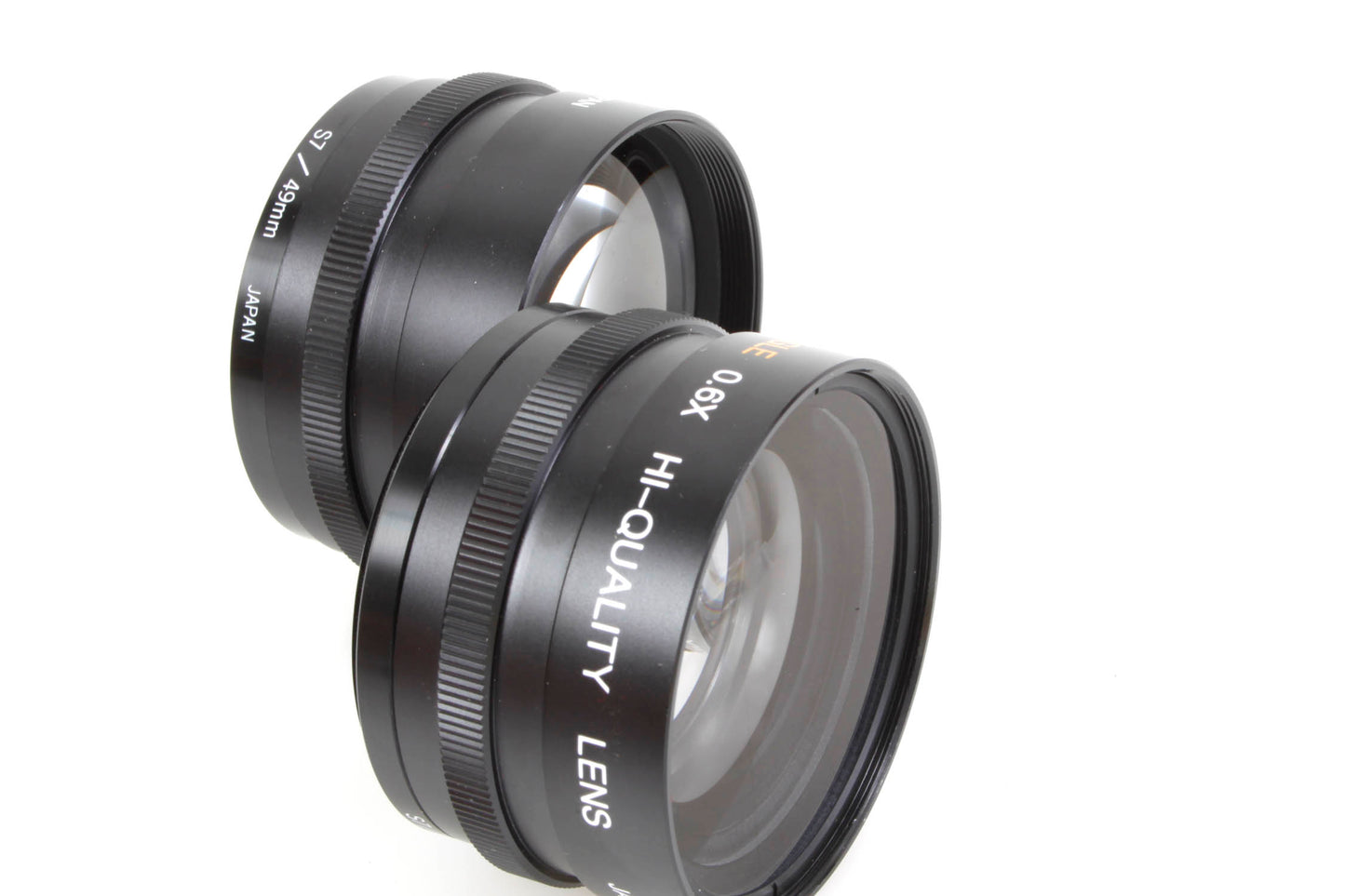 Bescor 52mm Lens Set of 2 Wide Angle and Telephoto w/Case