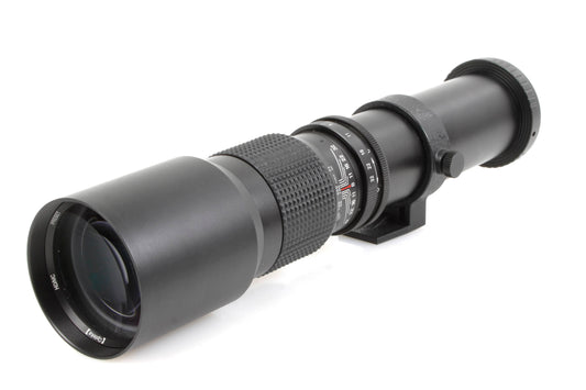 Opteka 400mm F8 Telephoto Lens W/ 2X Teleconverter for Canon FD