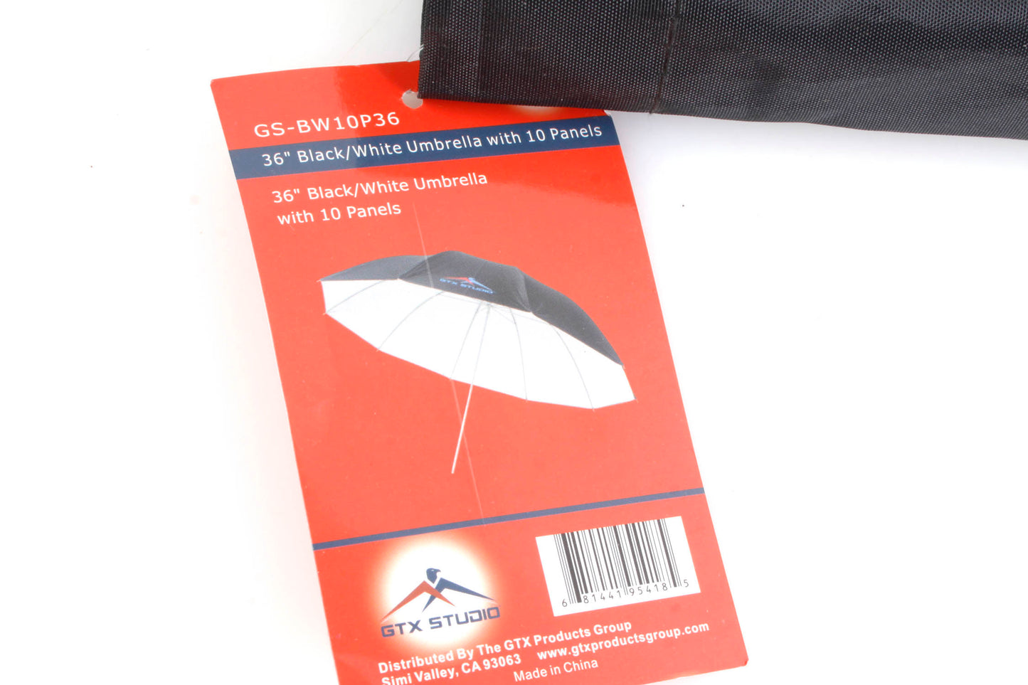 GTX Studio 36" Black/White Photo Umbrella