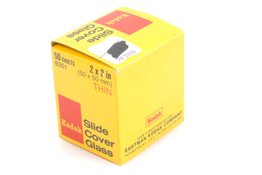 Kodak Slide Cover Glass (THIN) B351, 15 Sheets 2x2