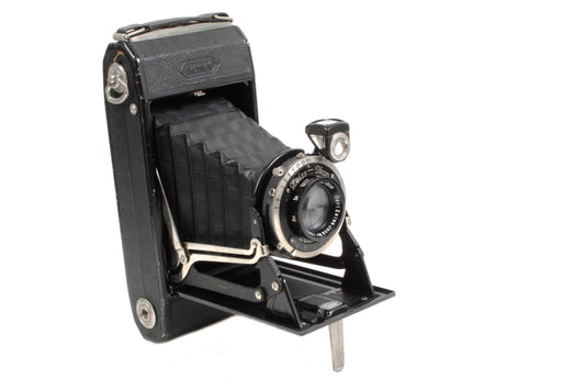 Zeiss Ikon Super Ikomat 12cm F/4.5 Tessar Lens W/ Case