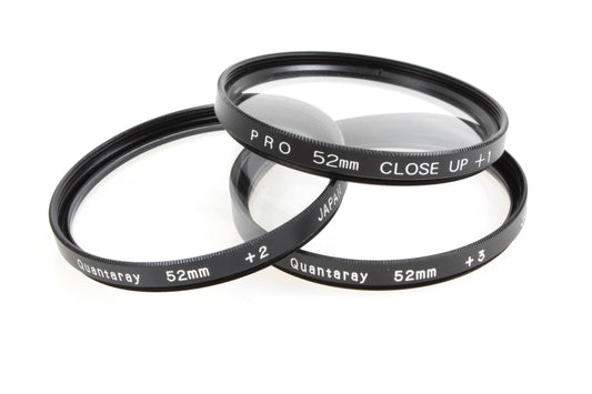 52mm Macro Close Up Filters Set of 3