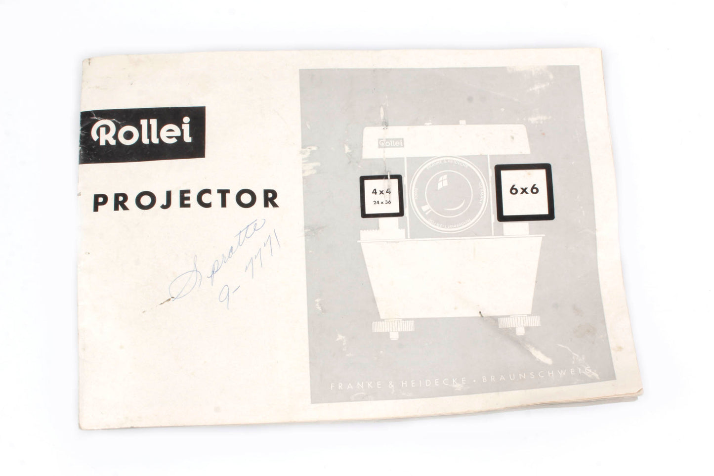 Rollei Projector P11 Manual