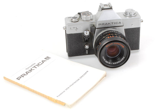 Praktica LTL 3 Film Camera WORKING w/ 50mm Lens and Manual