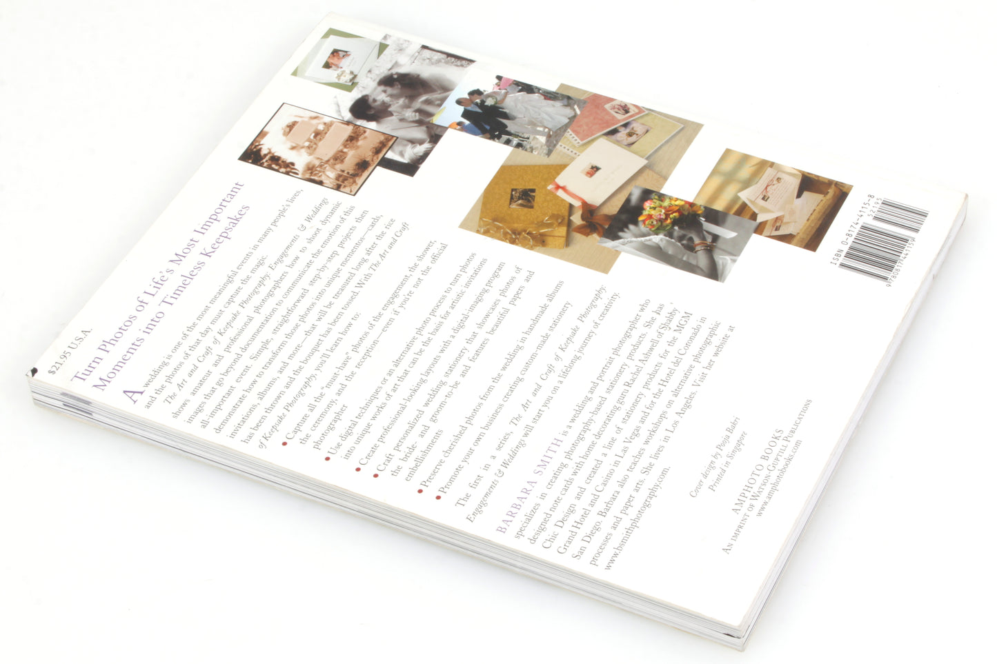 The Art & Craft of Keepsake Photography Engagements & Weddings by Barbara Smith