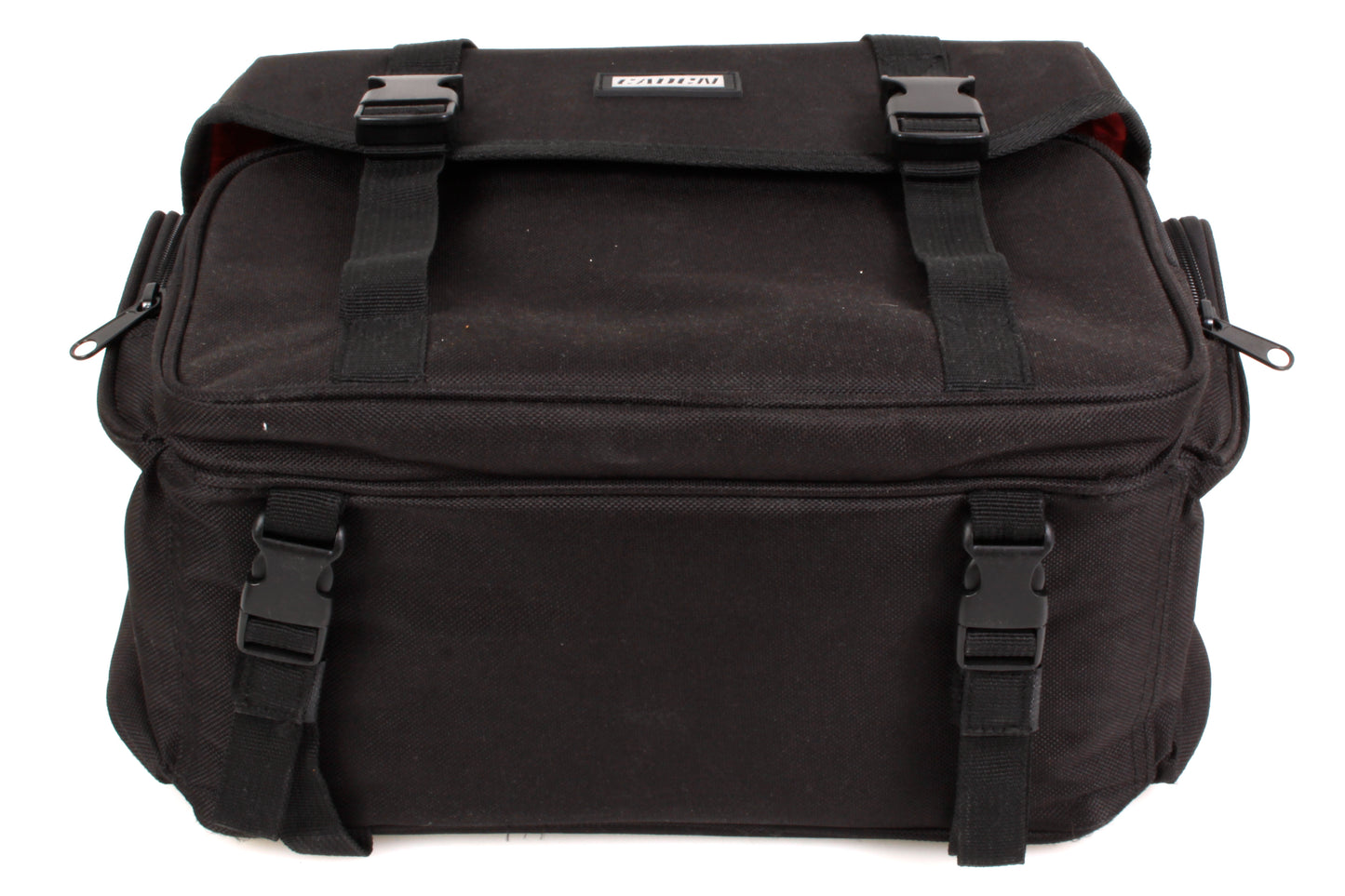 Vintage Black Camera Bag w/ Red Inside & Shoulder Strap