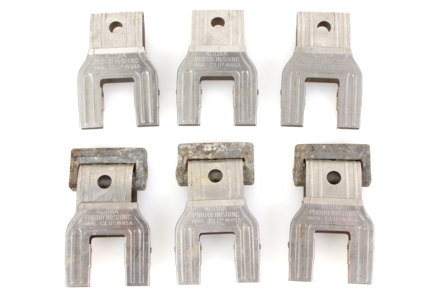 Vintage Kodak Film Developing Clips - Set of 6 - 3 with Weights