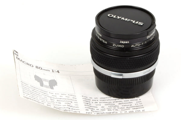 Olympus OM1/2/3/4 80mm 4.0 Macro w 170mm Close Up Lens – Bernie's