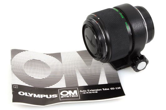 Olympus OM System Telescopic Macro Auto Extension Tube 65-116 w/ Tripod Ring