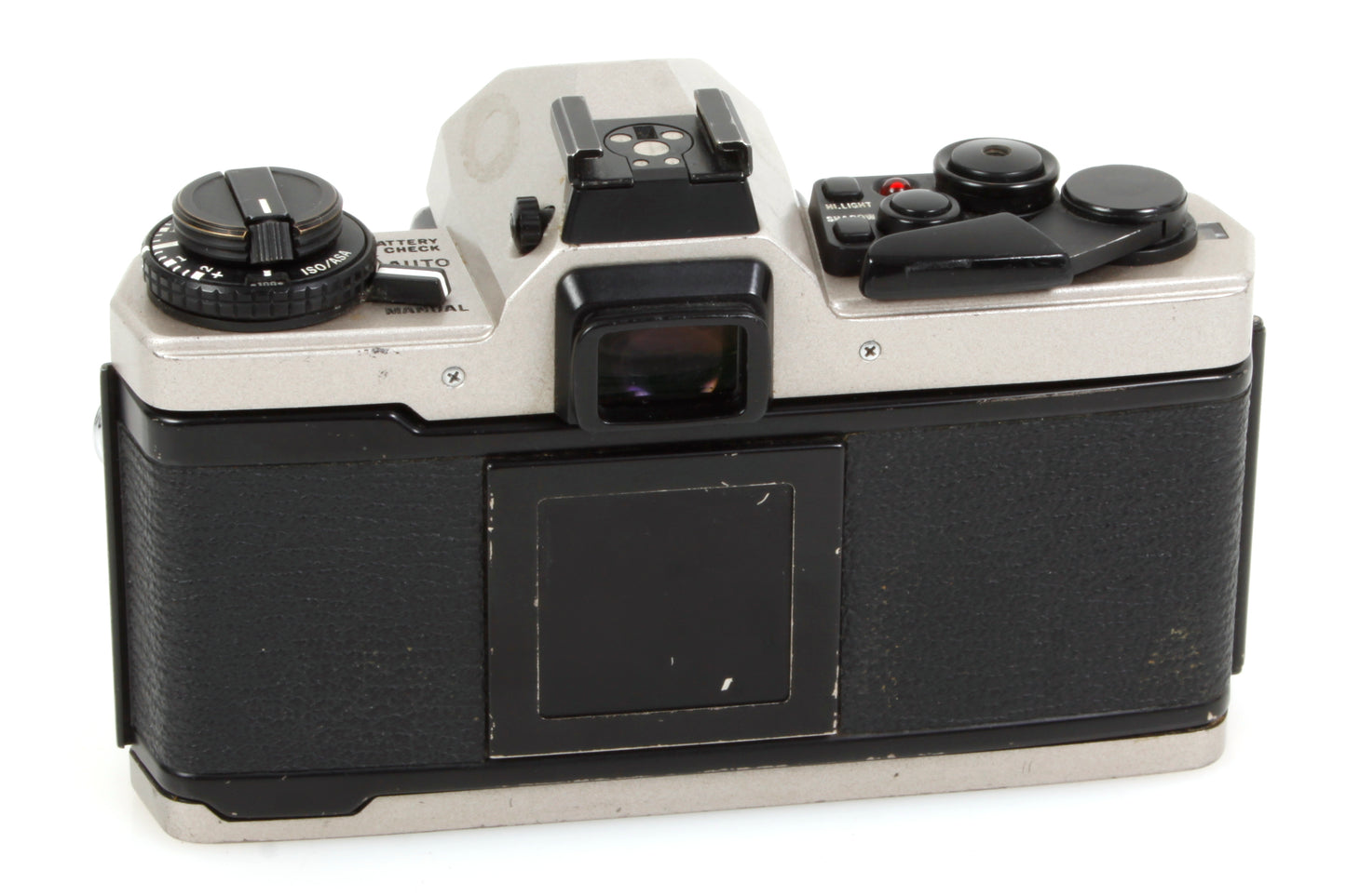Olympus OM-4T Titanium 35mm Film Champagne SLR Camera Body w/ Grip & Cap