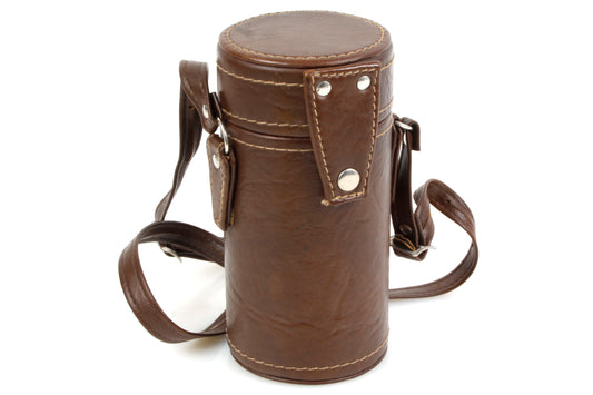 Lens Case Brown Extra Heavy Duty w/ Strap