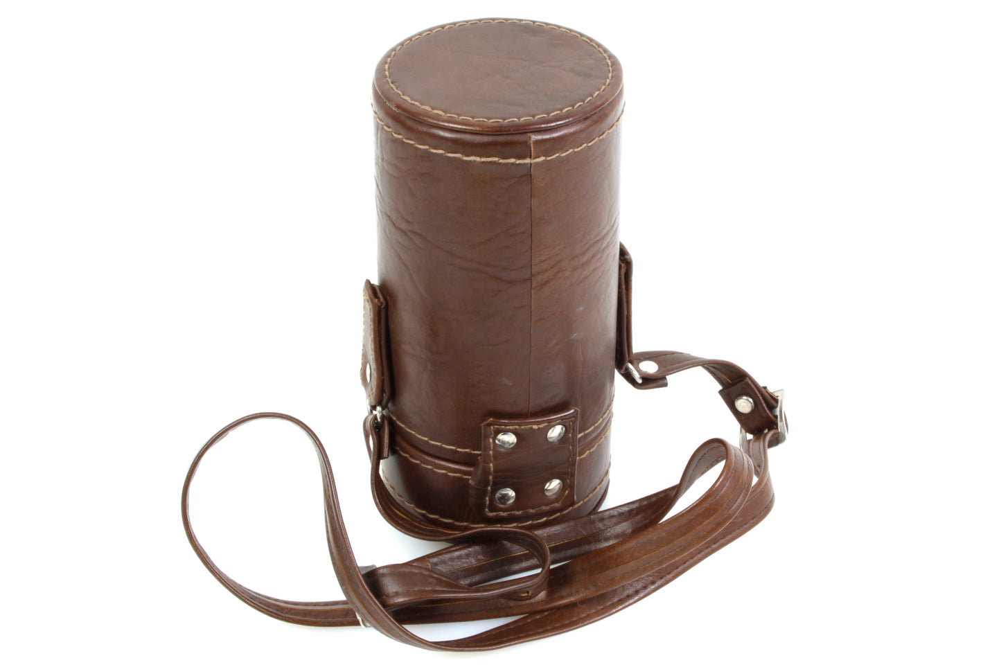 Lens Case Brown Extra Heavy Duty w/ Strap