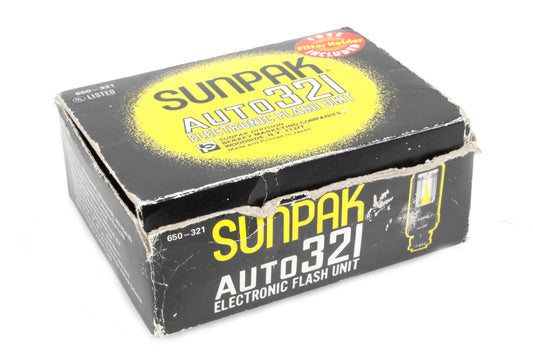 Sunpak Auto 321 Flash Unit WORKS in Box