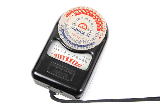 Vintage Somoca II Light Meter Bakelite with Leather Case PROP/DISPLAY