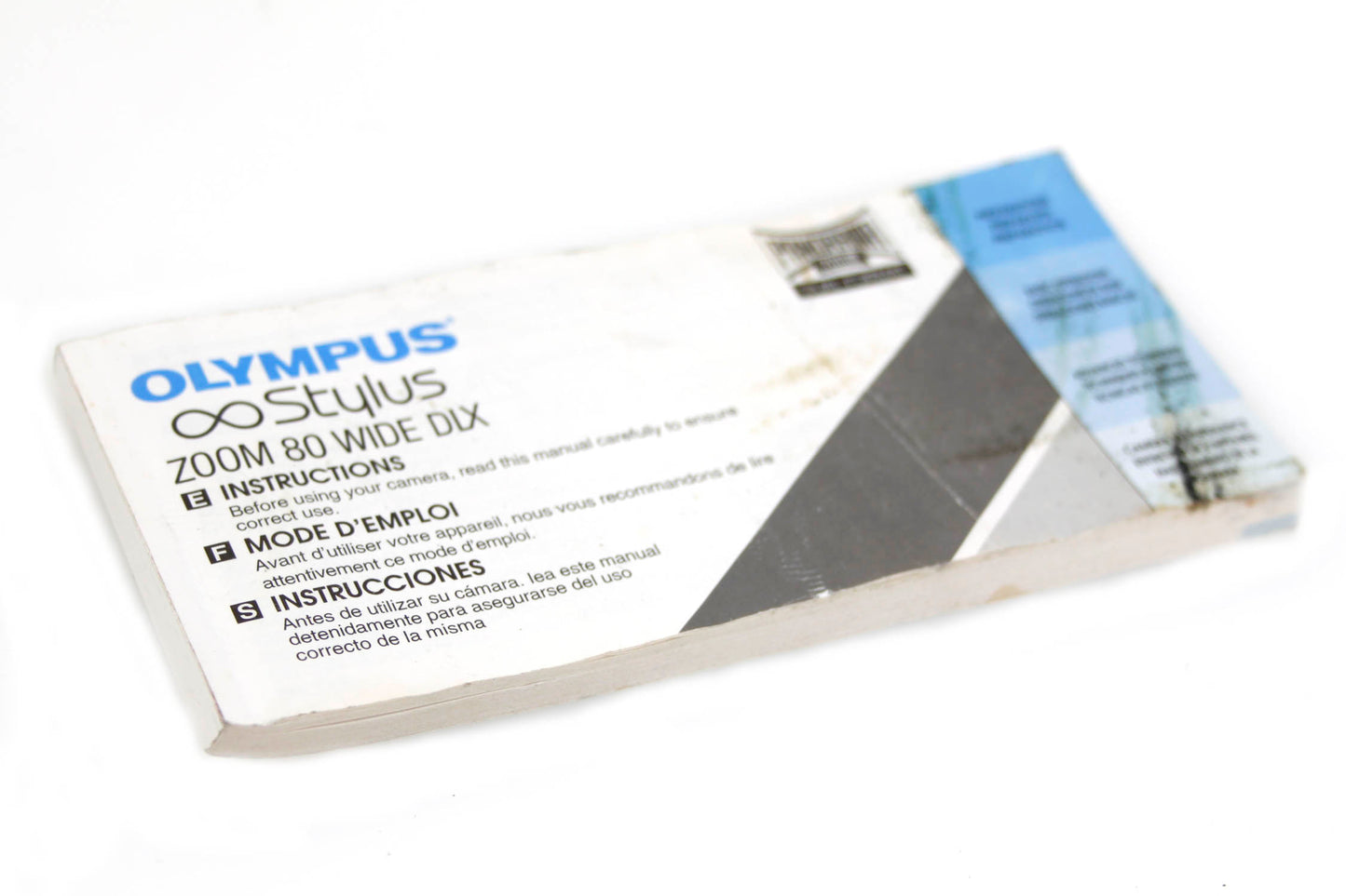 Olympus Stylus Zoom 80 Wide Camera Manual
