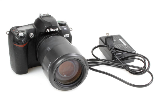 Nikon D70 DSLR Digital Camera w/ Tamron 70-300mm F4 Lens and Charger