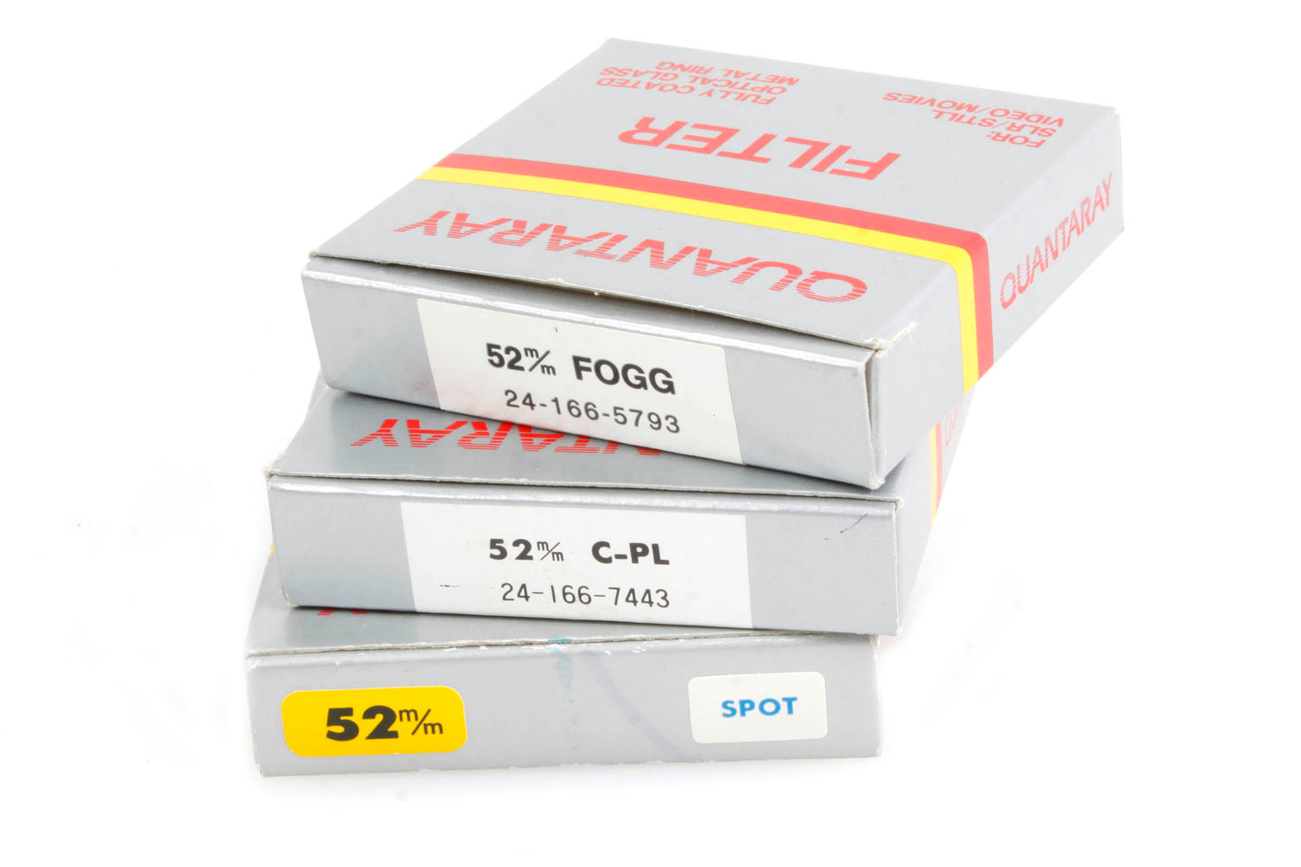 52mm Quantaray Filter Set (3) Fog, Spot, and C-PL