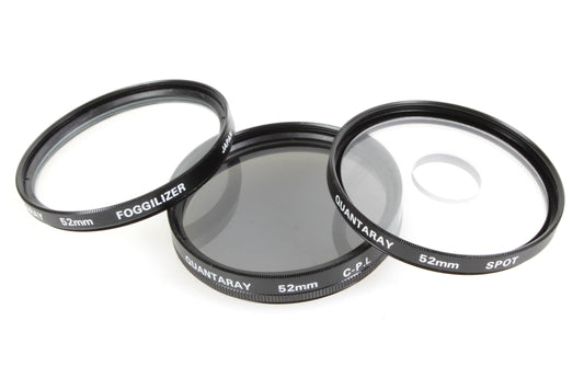 52mm Quantaray Filter Set (3) Fog, Spot, and C-PL
