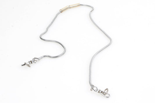 Vintage Stainless Steel Camera Strap w/ Clips