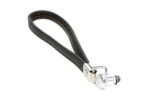 Vintage Black Leather Camera Wrist Strap