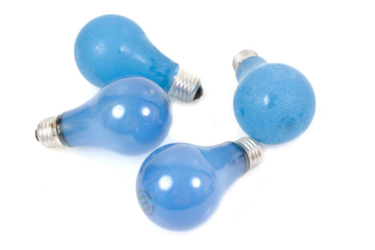Blue Photolamp Bulbs Tungsten to Daylight Set of 4 TESTED