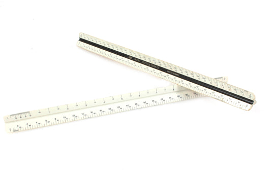 Staedtler 12 Inch Engineer Scale Ruler Set of 2