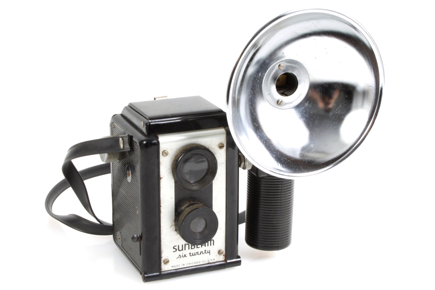 Sunbeam Six Twenty Vintage Art Deco Camera w Flash for 620 Film